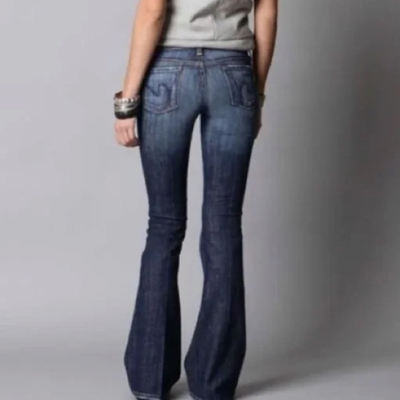 Y2K Tie Dye Super Low Rise Flare Leg Ingrid #002 Citizens of Humanity Jeans - Picture 15 of 15